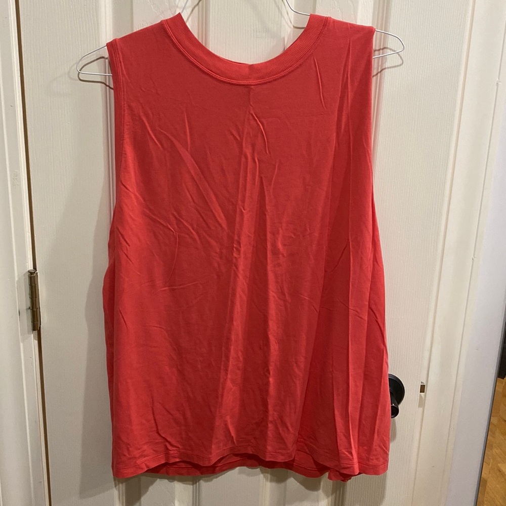 LULULEMON womens work out tank, size 12, color is coral, worn twice